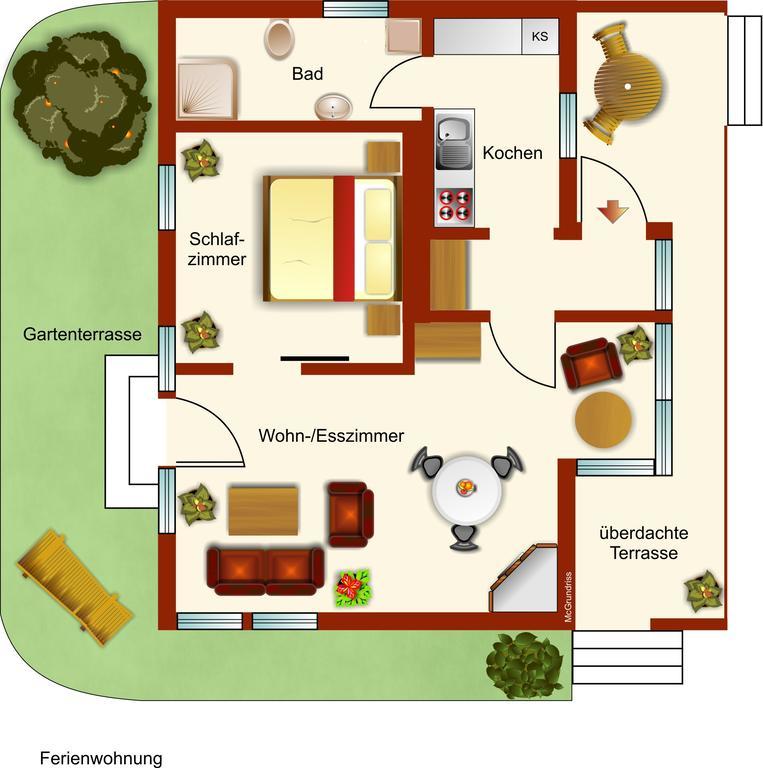 Ferienhaus Giesela **** فيرنغروده الغرفة الصورة